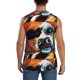 thumbnail image 4 of Fotbe Cow Men's Camiseta sin Mangas Estampada para Hombres, Playera Casual para Gimnasio, Entrenamiento, Playa-Large, 4 of 7