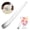 Silver, variant on YAZHPA Long Handle Flat Head Spoon, Stainless Steel Ice Cream Spoons, Coffee Tea Stirrer Cake Dessert Scoop Teaspoon,Silver,4.84x0.62in