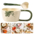 thumbnail image 1 of WHEANG 1 Set Pumpkin Ceramic Coffee Mug Set With Spoon Large Handle Design For Coffee Tea More Present For Friends Family Easy To Maintain, 1 of 9