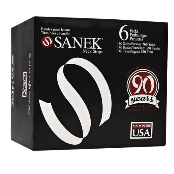 Sanek Neck Strips by Graham Beauty - 6 Packs - 60 Strips