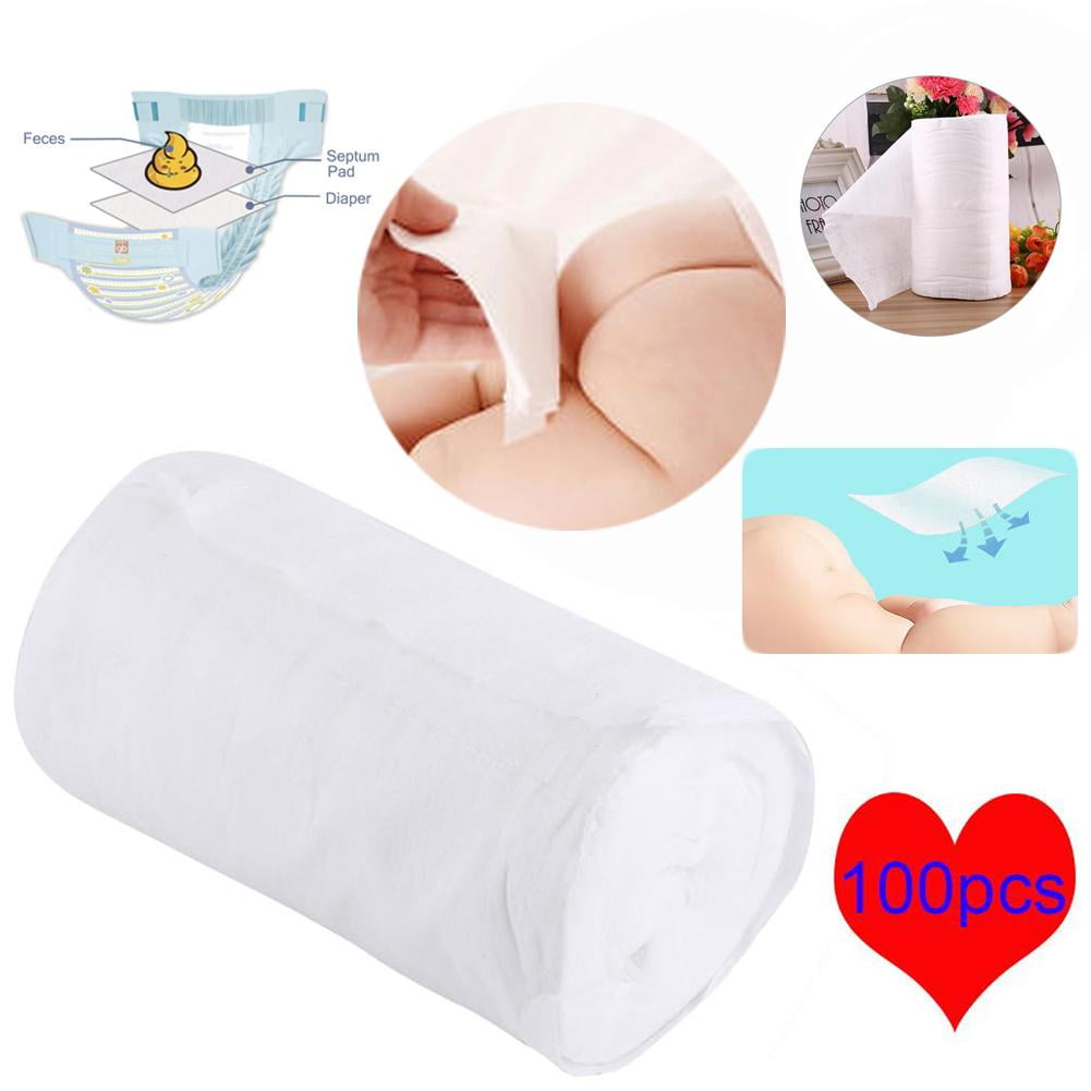Yosoo Diaper Pad,Diaper Liner,100PCS/Roll Disposable Cloth Baby Nappy