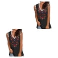 thumbnail image 1 of Minnieouse Chaleco con cuello en V para mujer, jersey holgado, camiseta sin mangas para citas, vacaciones en la playa, deportes, Top básico de Tipo 2 M 2Conjunto, 1 of 6
