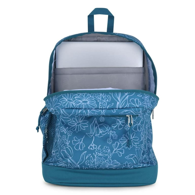 JanSport Cross Town Plus Backpack - Large Main Compartment, Side Water Bottle Pocket, 15-Inch Padded Laptop Sleeve - Delightful Daisies Green - Walmart.com JanSport Cross Town Plus Backpack - Large Main Compartment, Side Water Bottle Pocket, 15-Inch Padded Laptop Sleeve - Delightful Daisies Green - Walmart.com