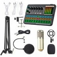 thumbnail image 1 of Multifunctional Live SK500 Sound Card and BM800 Suspension Microphone Kit Broadcasting Recording Condenser Microphone Set Intelligent Voice Changer Device Audio Mixer for Computers and Mobil, 1 of 7