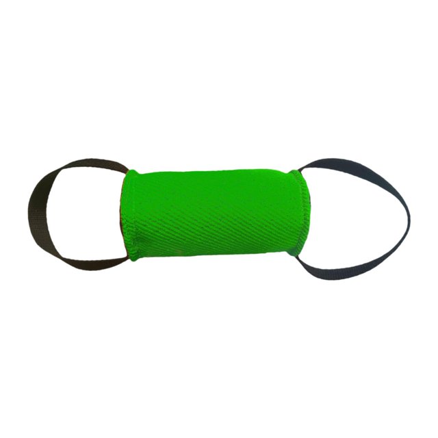 Juguete para morder para perros Yuyangstore con mango resistente palo para adiestramiento de cachorros verde