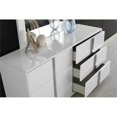 thumbnail image 3 of Roma 6-drawer double Dresser with Mirror in Gloss White, 3 of 5