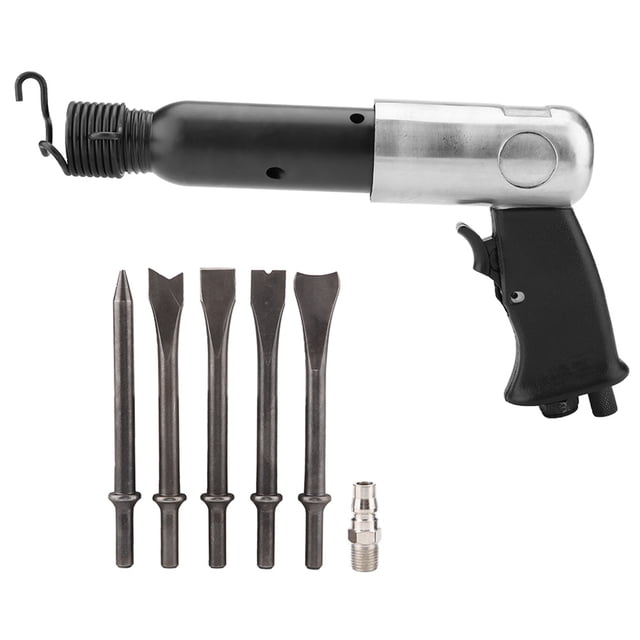 250mm Heavy Duty Air Compressor Pneumatic Hammer with Chisel Bits Tool Kit