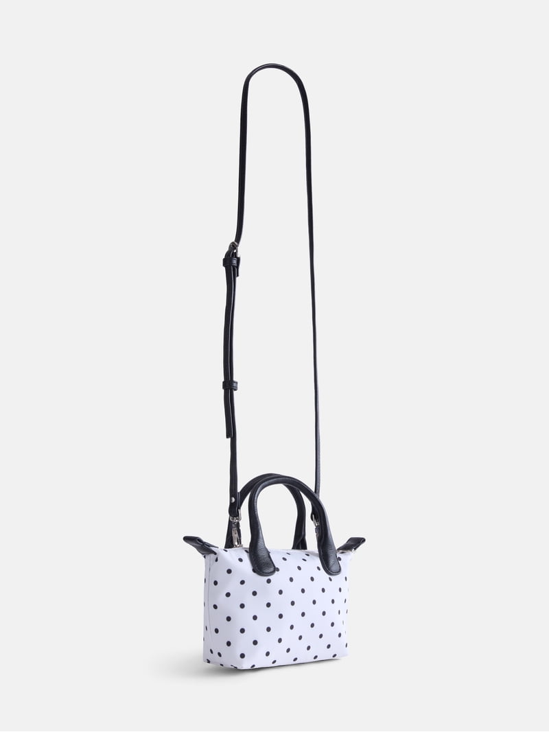 No Boundaries Women's Mini Tote Crossbody Bag, Polka Dot - Walmart.com