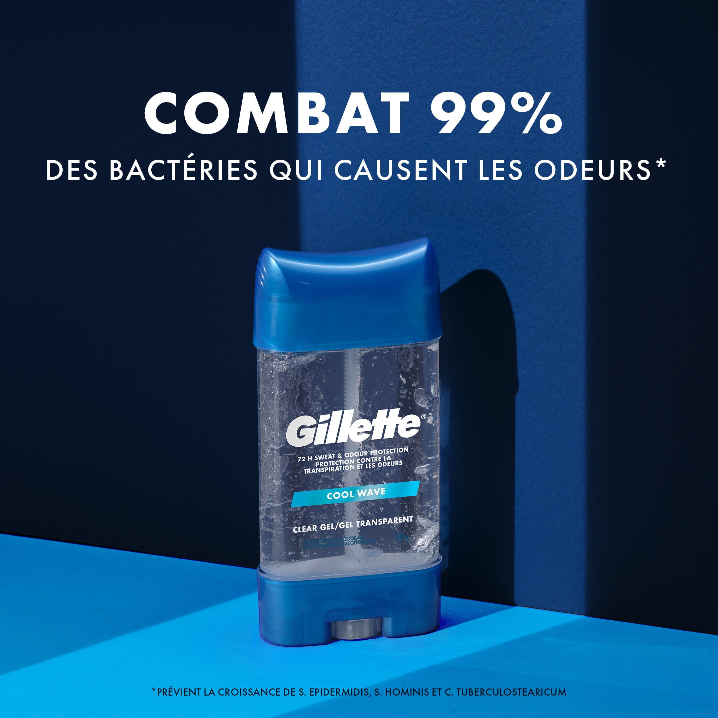 Gillette Antiperspirant and Deodorant for Men, Clear Gel, Cool Wave, 108g