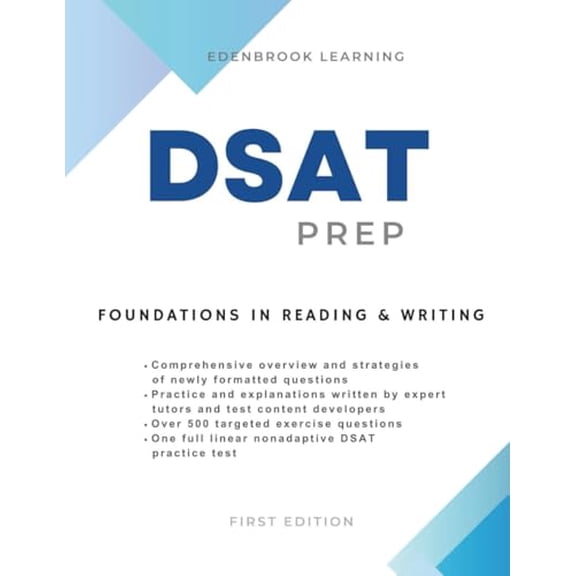 Pre-Owned Digital SAT Reading and Writing Foundations DSAT Prep Advanced Module Practice Tests