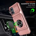 thumbnail image 4 of Decase Case for Motorola Moto G (2023),TPU+PC,Built-in Magnetic Kickstand,with Card Holder Dual-Layer Design Heavy Duty Shockproof Protection Phone Case for Motorola Moto G (2023),Rosegold, 4 of 7