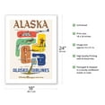 thumbnail image 2 of Alaska - The First... The Finest... Golden Nugget Service - Alaska Airlines - Vintage Airline Travel Poster c.1950s - Bamboo Fine Art 290gsm Paper Print (Unframed) 18x24in, 2 of 4