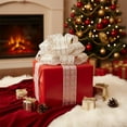 thumbnail image 1 of Home Champagne Color Christmas Ribbon Gift Box Bow Ties Ribbon Ribbon Silk Satin Ribbon Christmas Decoration Decoration Supplie Home Essentials, 1 of 6
