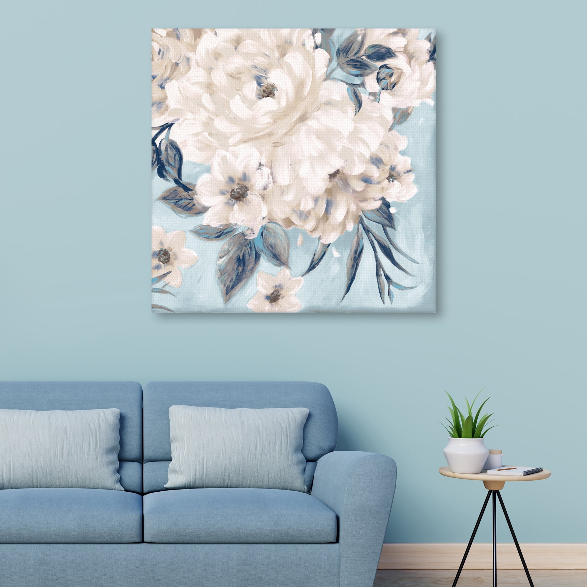 Indigo Romance by Willowbrook Fine Art Canvas Art Print