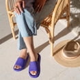 thumbnail image 3 of Cushionaire Feather Pillow Slide Sandals for Women – Comfortable and Squishy Slip On Womens Slippers, Indoor Outdoor Shower Shoes, Beach Essential Cloud Slides, 3 of 19