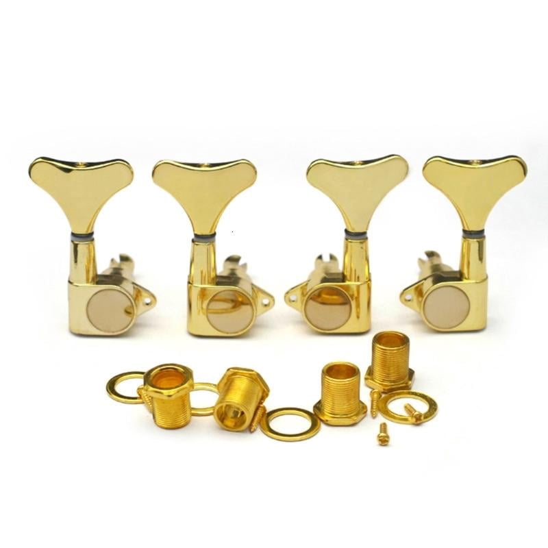 CEORPER Sealed Bass Guitar Tuning Pegs Fishtail Shaped Button Bass Machine Head Tuners