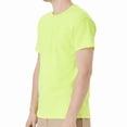 thumbnail image 3 of Hanes Men’s Safety Short Sleeve T-Shirt, 5 oz., 60/40 Cotton/Poly, Hi Vis Workwear, Safety Green, S, 3 of 5