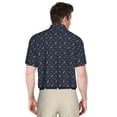 thumbnail image 3 of Ben Hogan Men's and Big Men’s Gold Conversational Print Golf Polo Shirt, up to Size 5XL, 3 of 3