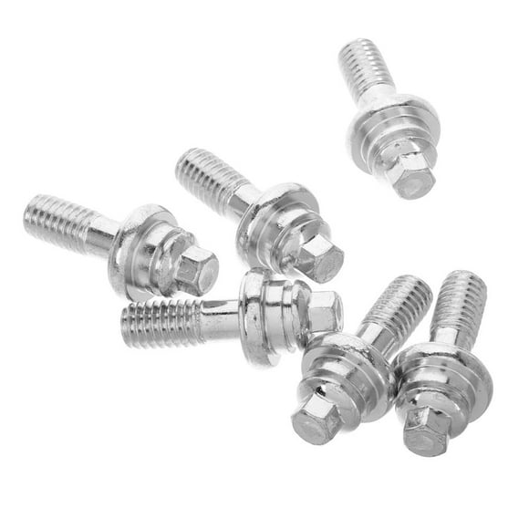 LEEYNEER 6pcs Car Battery Side Threaded Bolt Part Battery Terminal Bolt Vehicle Battery Mounting Metal Bolt Post Universal 3/8 Screw Bolt For Rv Battery