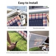 thumbnail image 7 of 4th of July RV Awning Sun Shade Screen 9'X15.3' Patriotic American Flag Mesh Sunscreen Floral Vase Star Freedom Awning Shade Screen with Zipper UV Blocker Completed Kits for RV Motorhome Camper, 7 of 7