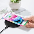 thumbnail image 5 of ULAK iPhone 8 & iPhone 7 & iPhone SE 2022/2020 Case for Girls, Stylish Bling Anti Scratch Protective Phone Case for iPhone 7/8/SE 3rd 2nd Generation, Pink Green, 5 of 8