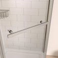 thumbnail image 3 of 36" W x 72" H Neo-Angle Frameless Shower Door,Corner Shower Enclosure 304 Stainless Steel Handle,Pivot Shower Door with 1/4 in(6mm) Thick Tempered Clear Glass (Shower Base Not Included) Chrome, 3 of 7