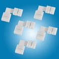 thumbnail image 5 of Kritne Led Strip Light Connector,5Pcs L Shape 4pin 10mm Solderless Corner Connectors Adapters For RGB 5050 LED Strip Lights , L Shape 4pin Connector, 5 of 8