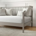 thumbnail image 5 of Martha Stewart Neely Twin Size Solid Wood Platform Daybed with Wooden Spindles and Slatted Foundation with No Box Spring Required in Gray, 5 of 11