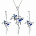 thumbnail image 5 of with Bird Alloy Enamel Pendant Necklaces Dangle Earrings sets Platinum 450mm 43mm, 5 of 5