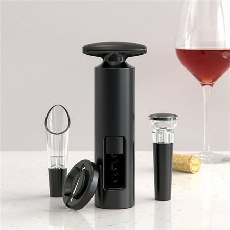 

RLCEGAL 4PCS Wine Bottle Opener Kit Corkscrew No Need Charge for Home Gift Party Wedding XH