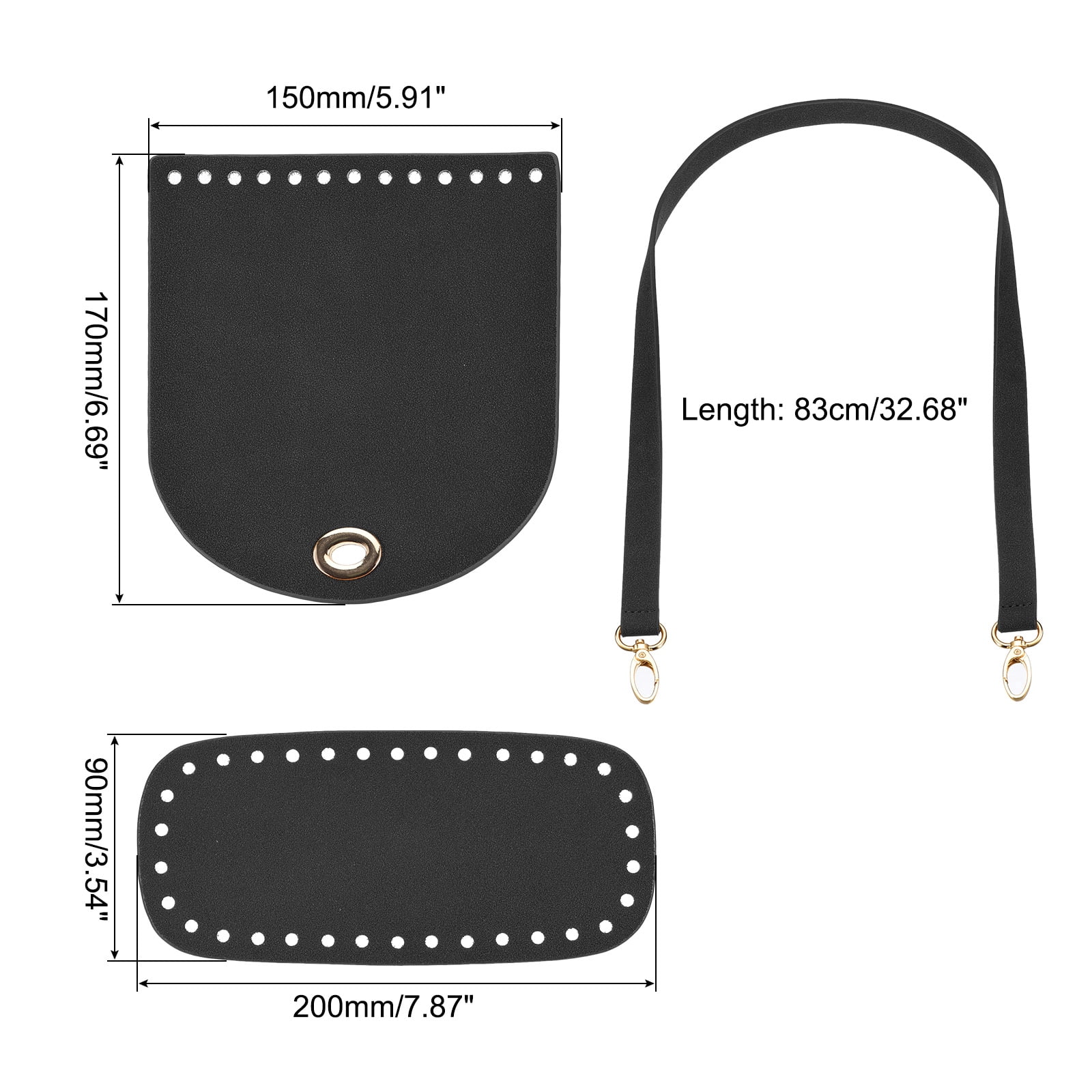 Unique Bargains Leather Bag Backpack Making Kit Purse Making Kit Bag Bottom 1