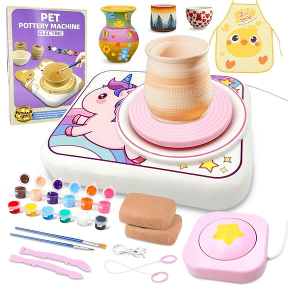 Sytle-Carry Toys for Girls 8 to 11 Years, Pottery Wheel for Kids, Arts and Crafts for Kids, Birthday Gifts for Girls