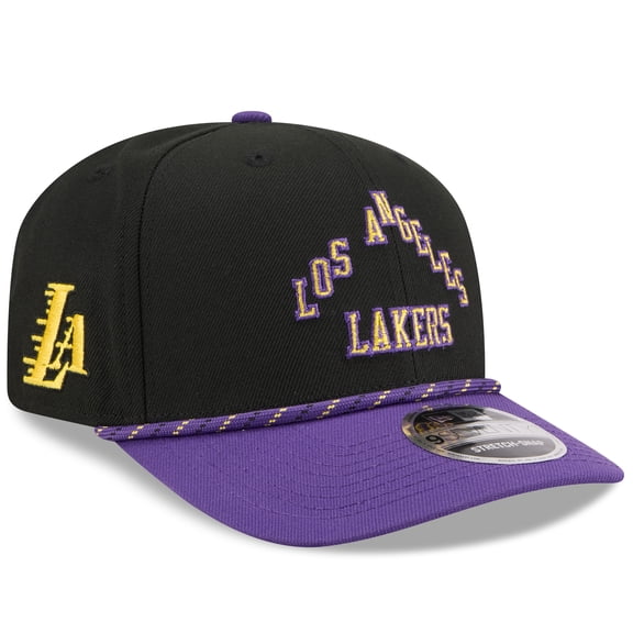 Men's New Era Black/Purple Los Angeles Lakers 2025/26 City Edition 9SEVENTY Adjustable Hat