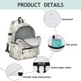 thumbnail image 4 of Highland Cow and Cactus Print Backpack for School, Cute School Bag with Adjustable Shoulder Straps and Padded Back, 13.4"x11"x4.7", 4 of 5