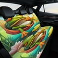 thumbnail image 4 of Frog Moonlight Glow Print Car Accessories Car Rear Seat Covers Fashion Auto Back Seat Protector Decoration Universal Auto Interior, 4 of 6