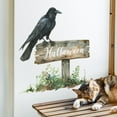 thumbnail image 5 of Halloween Crow Signpost Wall Sticker Wall Decal, Large & Vivid Design for Walls, Doors, Windows Living Room Bedroom Study Decoration, 5 of 7