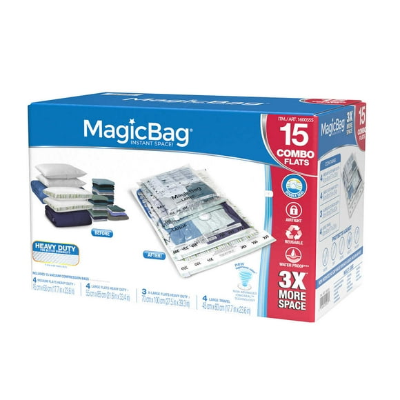 Ensemble de Sac de Compression sous Vide MagicBag, Pack de 15