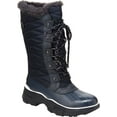 thumbnail image 1 of Women's Jambu JBU Lorina Mid Calf Waterproof Duck Boot Navy Nylon/Distressed Vegan Nubuck 9.5 M, 1 of 5