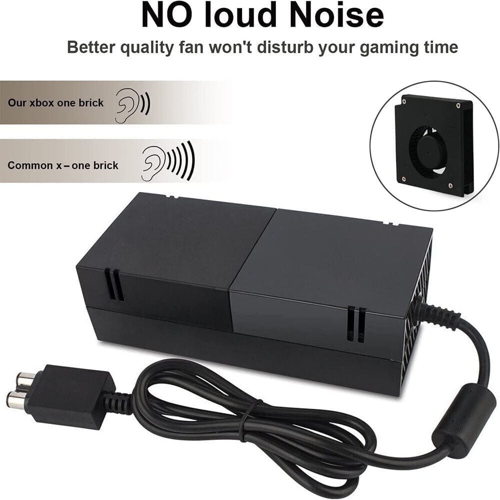 For Microsoft Xbox One Console AC Power Adapter Brick Charger + Plug Power Supply Cord