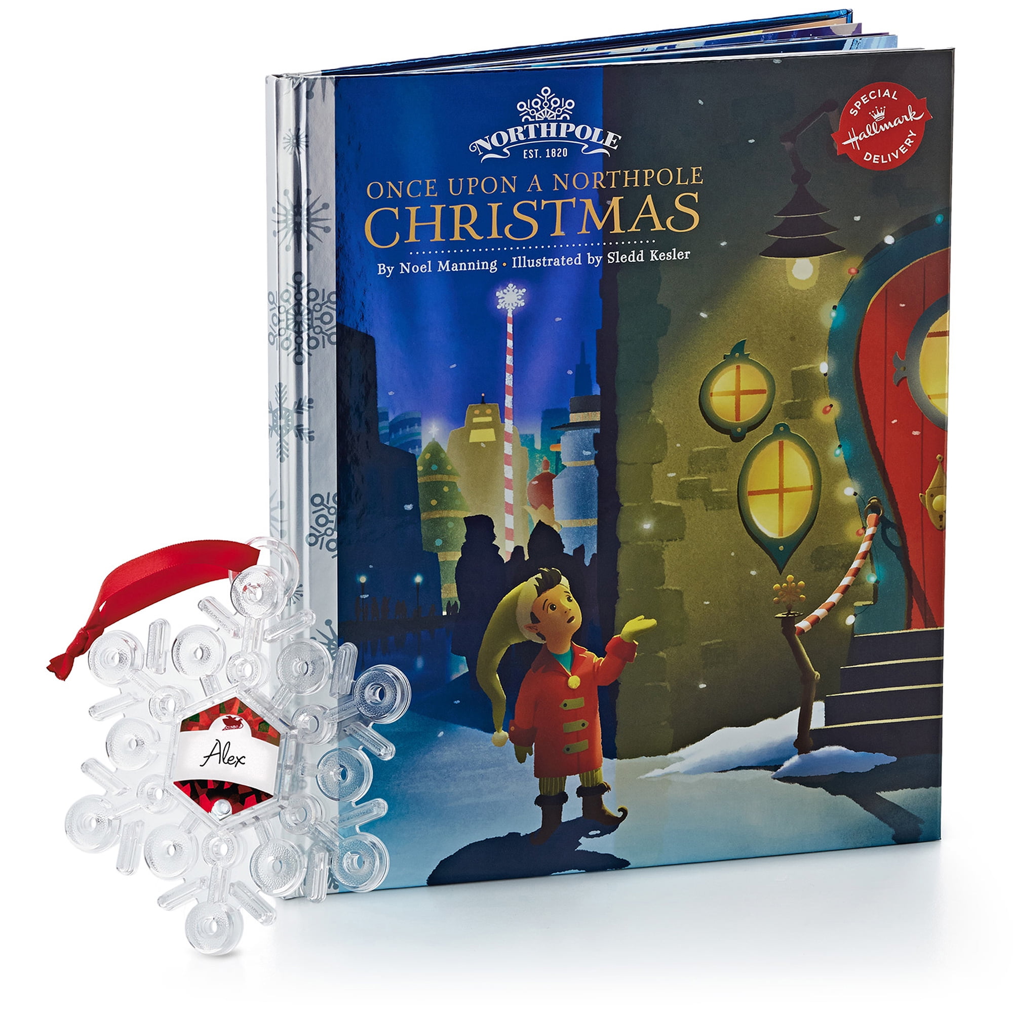 Hallmark Northpole Find Me Santa Light Up Snowflake Ornament Hallmark Northpole Find Me Santa Light Up Snowflake Ornament