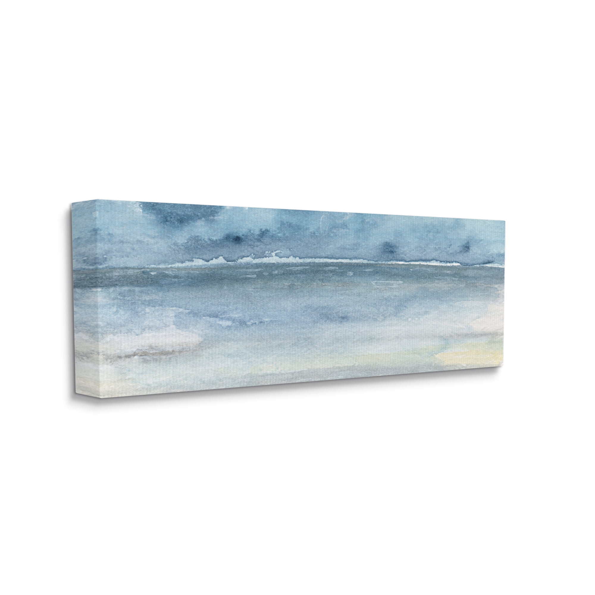 Stupell Abstract Sea Waves Tide Landscape Painting Gallery Wrapped Canvas Print Wall Art