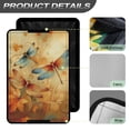 thumbnail image 4 of Psesaysky Rv Door Window Shade, Half-Fold Design Camper Sun Shade Windshield Blackout Cover, Orange Dragonfly Floral RV Accessories Fits for Interior Door Window 17.3 x 26 inch, 4 of 7