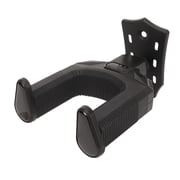Riousery Guitar Wall Mount Hanger Guitar Neck Bracket Hook Self Locking Holder Musical Instrument Accessories, Easy Installation Wall Mounts for Bass, Ukulele, Black (6.7 in / 17 cm)