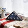 thumbnail image 6 of Wooden Flag Storage Box, Triangular Display Case for Folded Flag, Solid Wood Wall Mount Shadow Box with Clear Panel, Patriotic Veterans Day Memorial Decor for Living Room Office Mantel, Black, 6 of 6