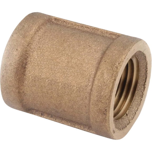 Anderson Metals 738103-16 1-Inch Low Lead Pipe Coupling, Brass