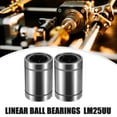 thumbnail image 2 of Unique Bargains 4 Pcs LM25UU 25mm IDx40mm ODx59mm Length Linear Ball Bearings Silver Tone, 2 of 6
