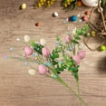 thumbnail image 6 of Twfbrm 2 Pcs Easter Eggs Floral Picks, 16" Artificial Flower Stems with Eggs and Berries, Realistic Decorative Easter Egg Twig Branches Vase Filler Table Centerpiece Spring Decor for Party Wedding, 6 of 6