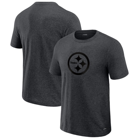 Men's J. Palmer Graphite Pittsburgh Steelers Players Lounge Tri-Blend T-Shirt
