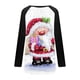 thumbnail image 5 of Camiseta de manga larga con cuello redondo y estampado navideño para mujer Pompotops qwe24205, 5 of 5