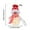 Red, variant on Christmas Snowman Ornament, Luminous Christmas Tree Decoration, Transparent Luminous Jar Snowman Figurine with Lights, Lightweight Hanging Christmas Holiday Decoration for Walls, Windows, and Trees